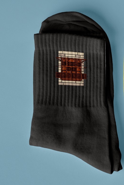 جوارب مطرزة جميلة